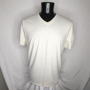 Old Navy Men's V-Neck Cotton T-shirt for Men XXL Off-White